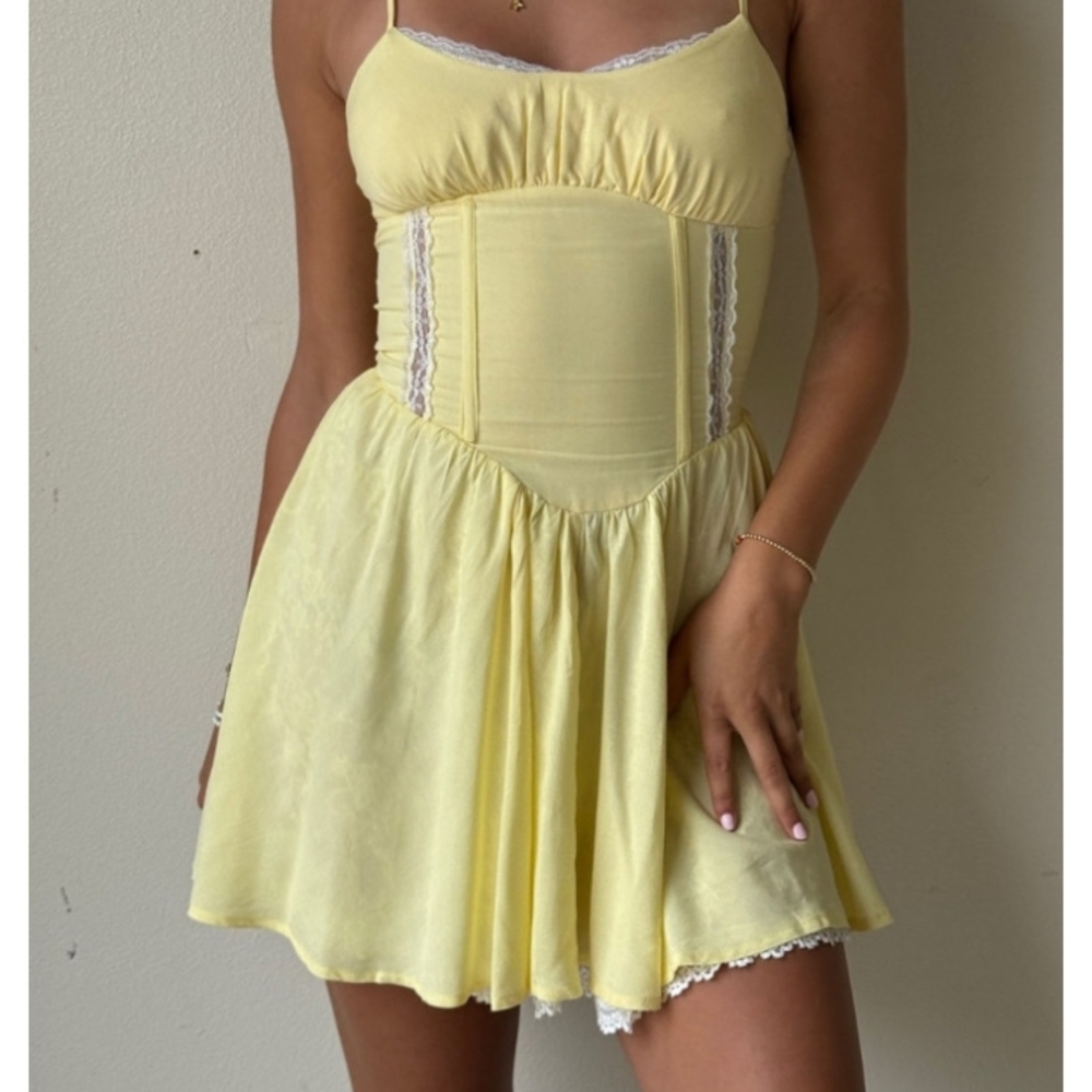 Yellow Mini Dress